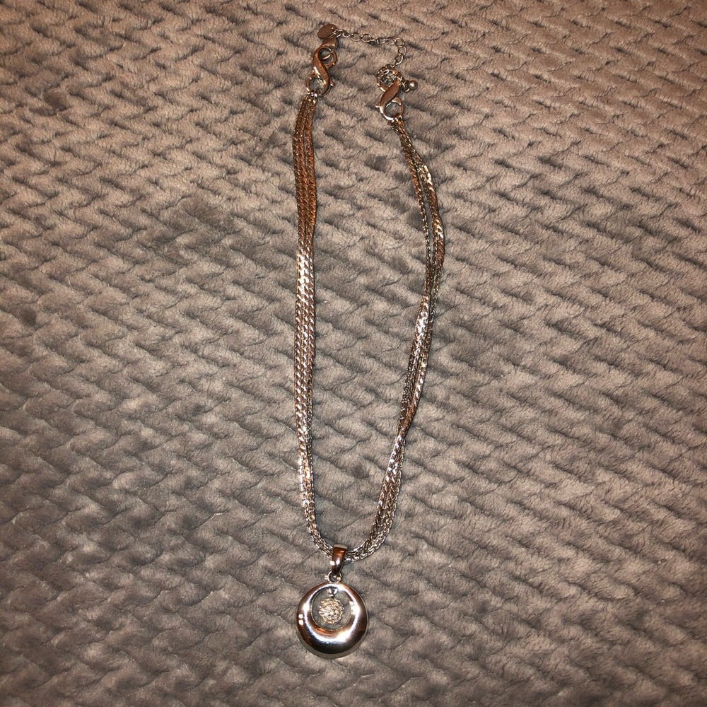Preloved Lia Sophia Silver Tone Necklace - Picture 2 of 8